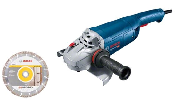 Bosch blauw gws 22-230 j set professional | haakse slijper | 230 mm | 2200 watt - 06018c1301