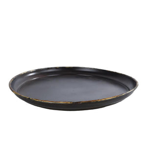Cozydecor Basisplack antik brong Metall Ø 25cm