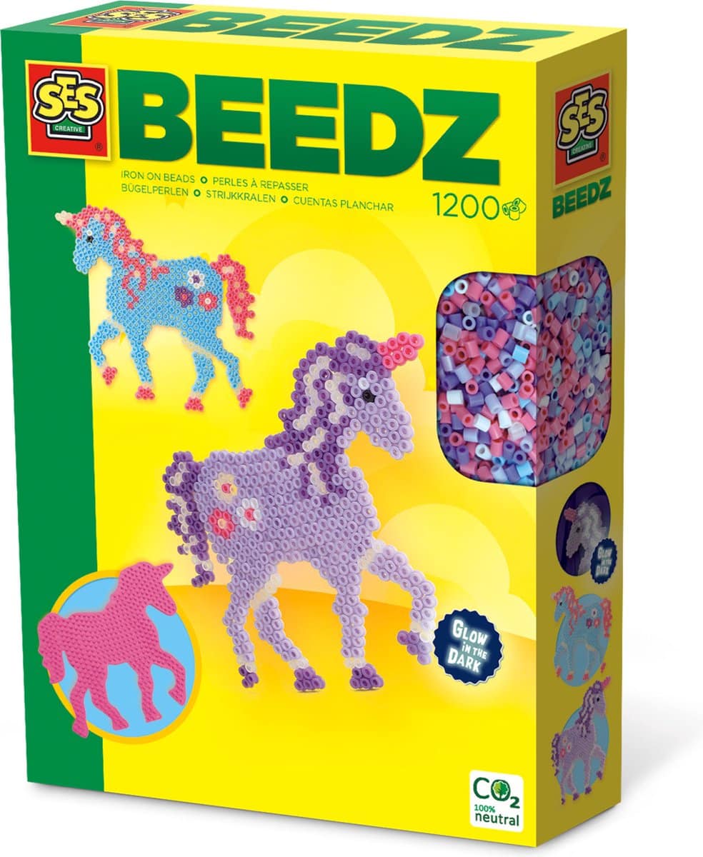 SES IRTING Beads Horses Glow in the Dark 1200 Beads