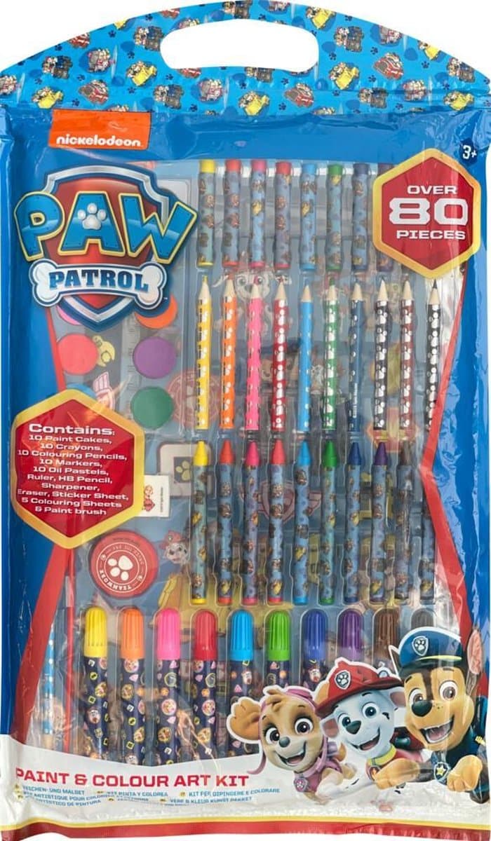 Sambro Paw Patrol paint and color set 80-piece