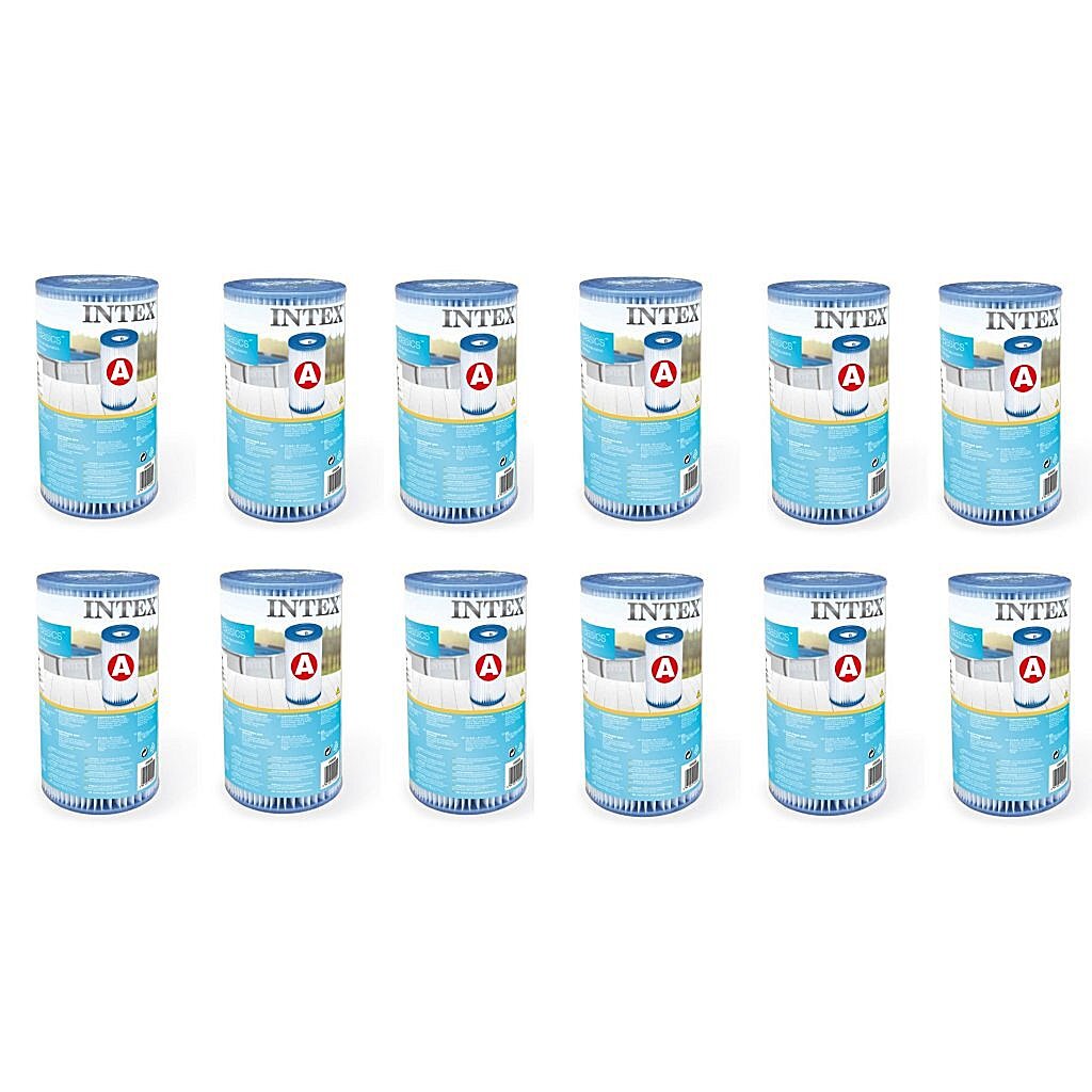 Cartuccia filtrante Intex 29000 tipo a 12 pezzi per piscina 244 305 366 cm