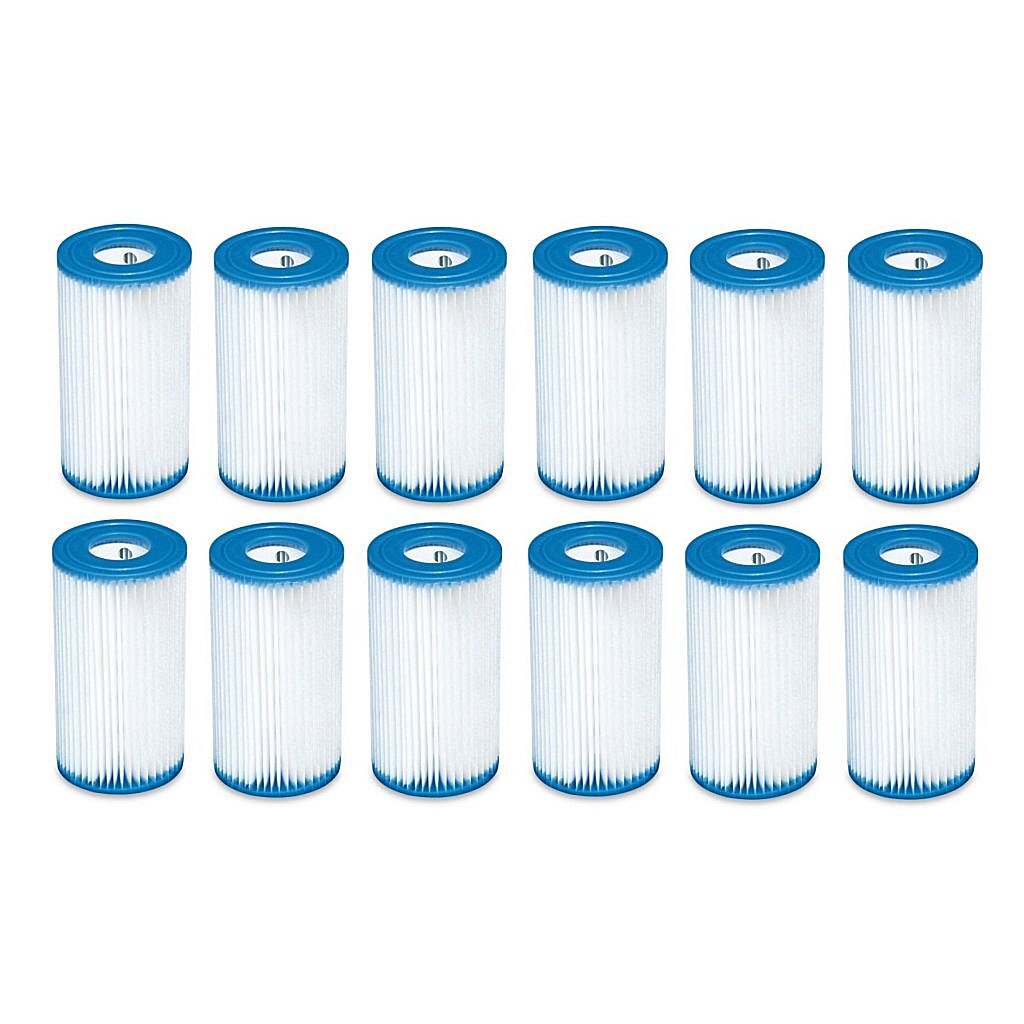 Cartuccia filtrante Intex 29000 tipo a 12 pezzi per piscina 244 305 366 cm