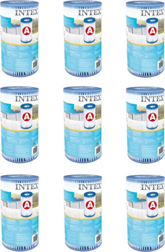 Cartucho de filtro Intex 29000 Tipo A 9 piezas para la piscina 244 305 366 cm