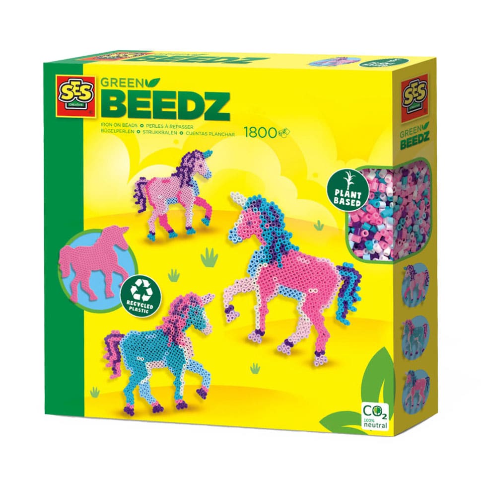 SES Green Beedz - String Bad Set Unicorn