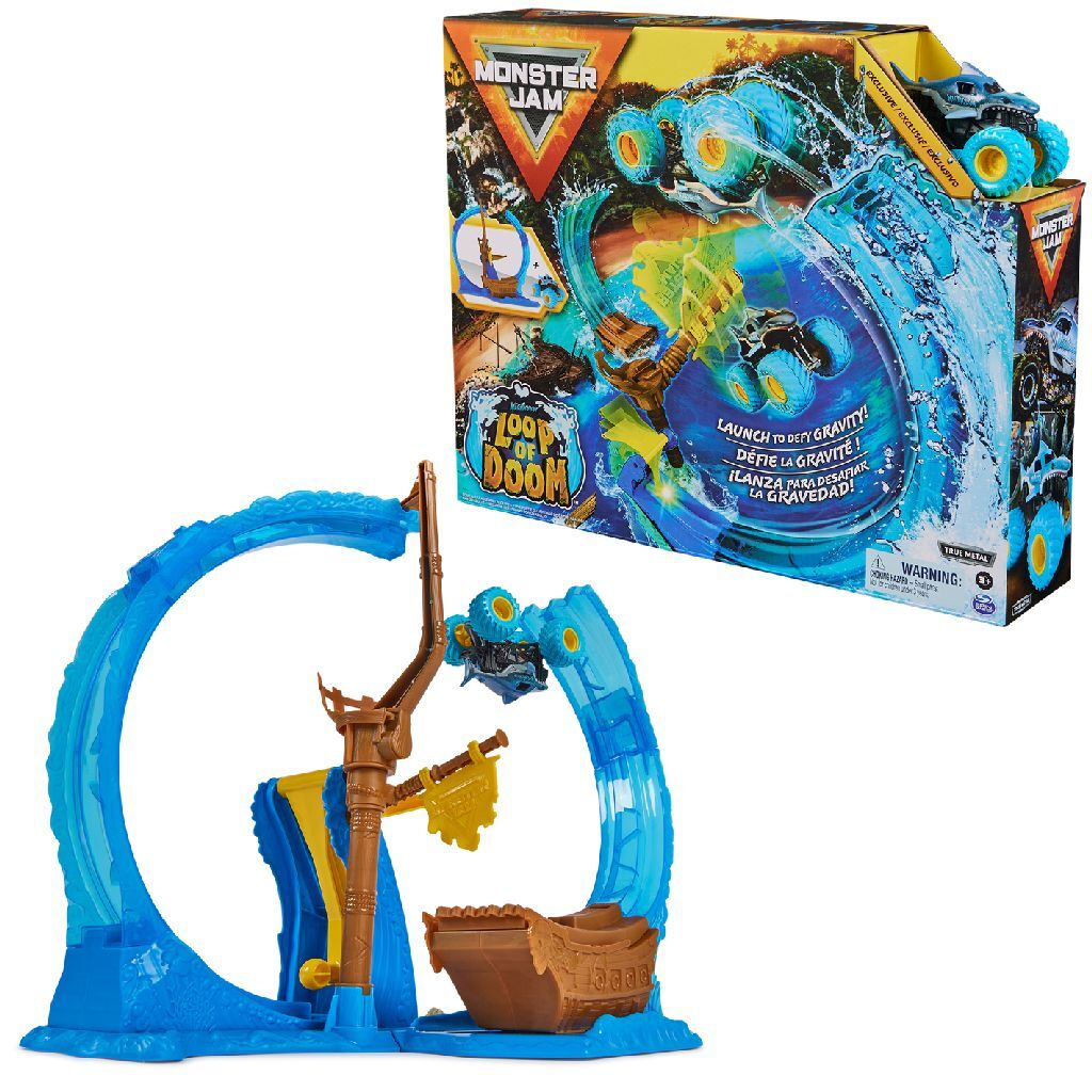 Monster Jam Megalodon Loop of Doom Stunt Playset