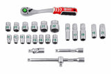 Connex producten dopsleutelset profi 12 24 delig