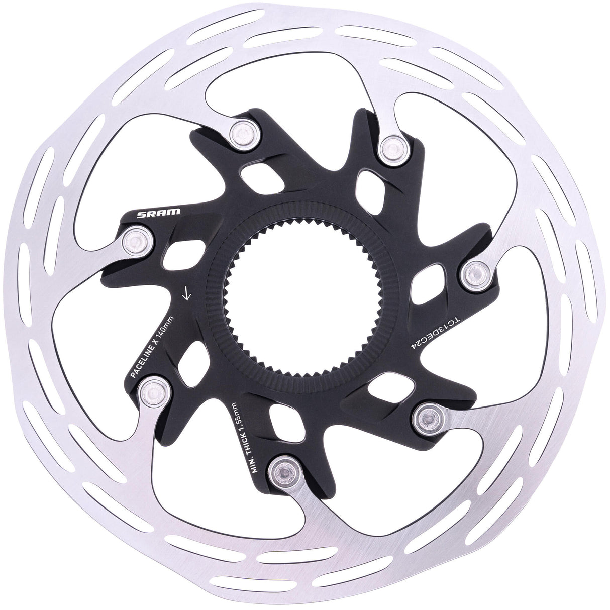 Sram remschijf paceline x rotor paceline x 140mm with lockring
