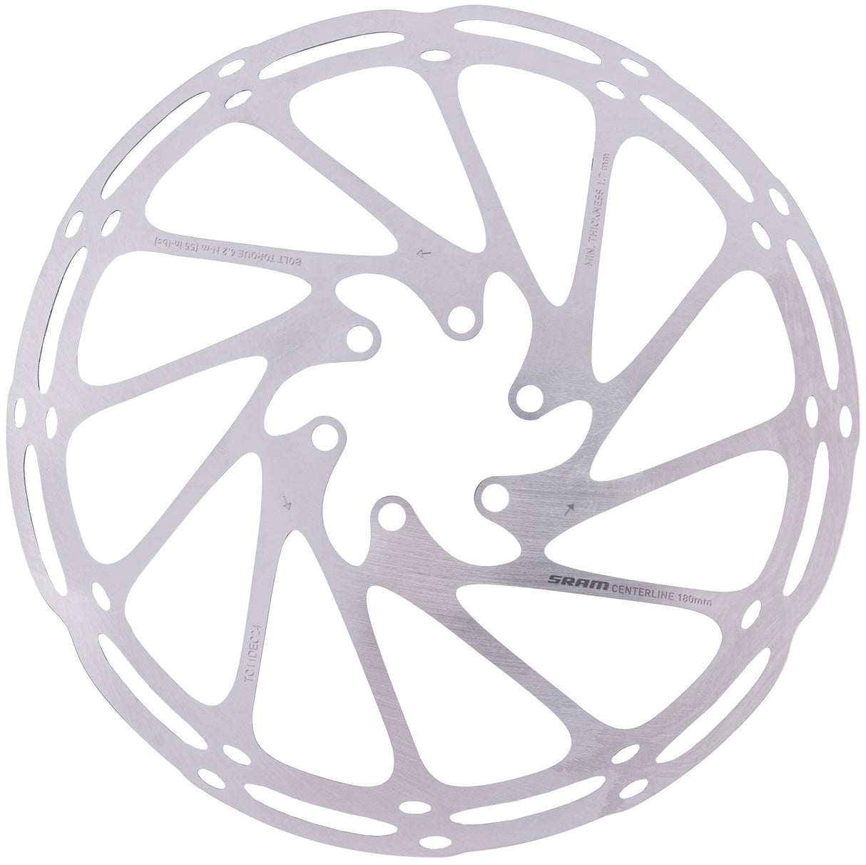 Sram remschijf centerline brake rotors 180 mm centerline 6-hole
