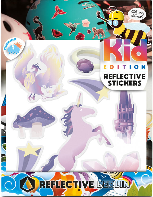Reflective berlin reflex-stickers k.i.d. ref.sticker re.berlin kid fairytale