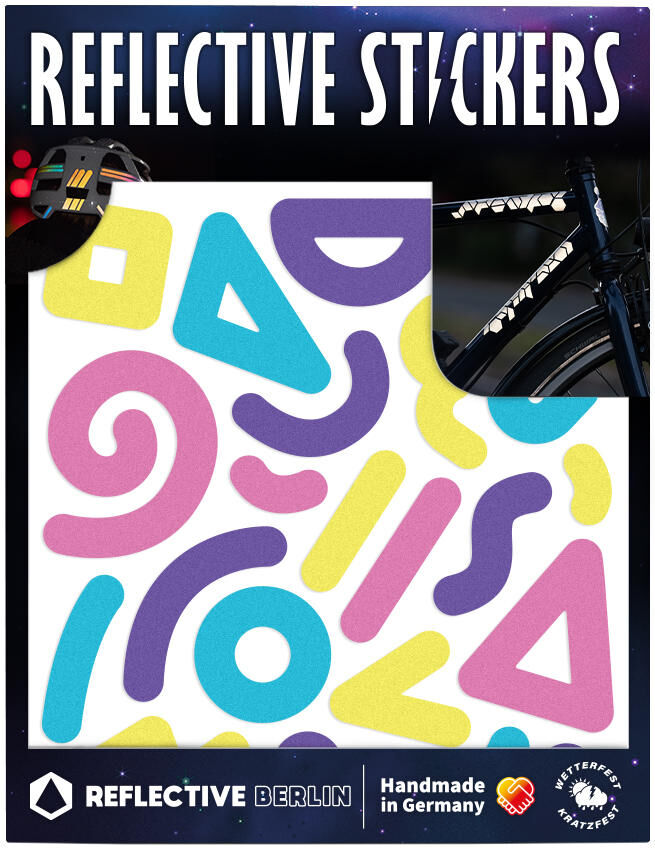 Reflective berlin reflex-stickers shapes refl.sticker shapes refl. berlin doodle mamphis