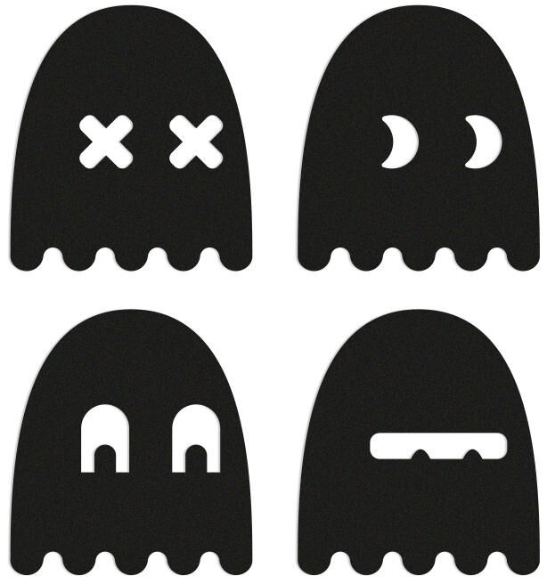 Reflective berlin reflex-stickers decals refl.strip refl.berlin decals ghost black