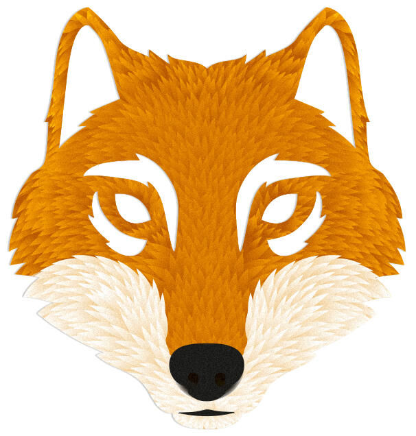 Reflective berlin reflex-stickers decals refl.strip refl.berlin decals wolf orange