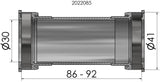 Elvedes Bot.Bracket Press Fit 41mm BB86-92 SHIM.