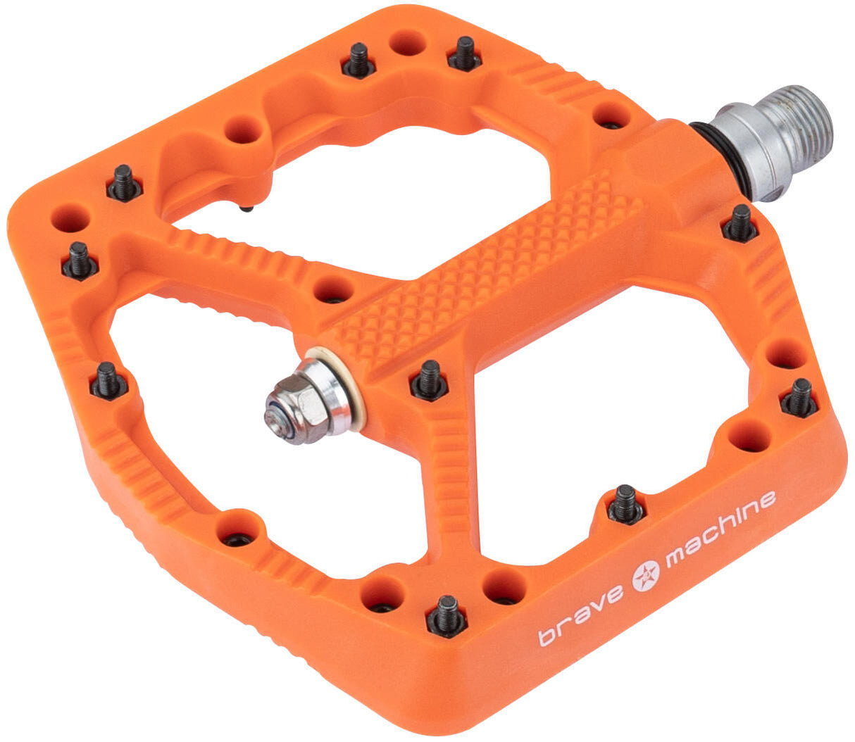 Brave platformpedaal freeride 1 plat.pedal freeride 1 orange