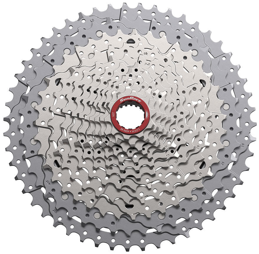 Rock Machine Sunrace Cassette CSMZ932 12V 10-51T Micropline Zilv R