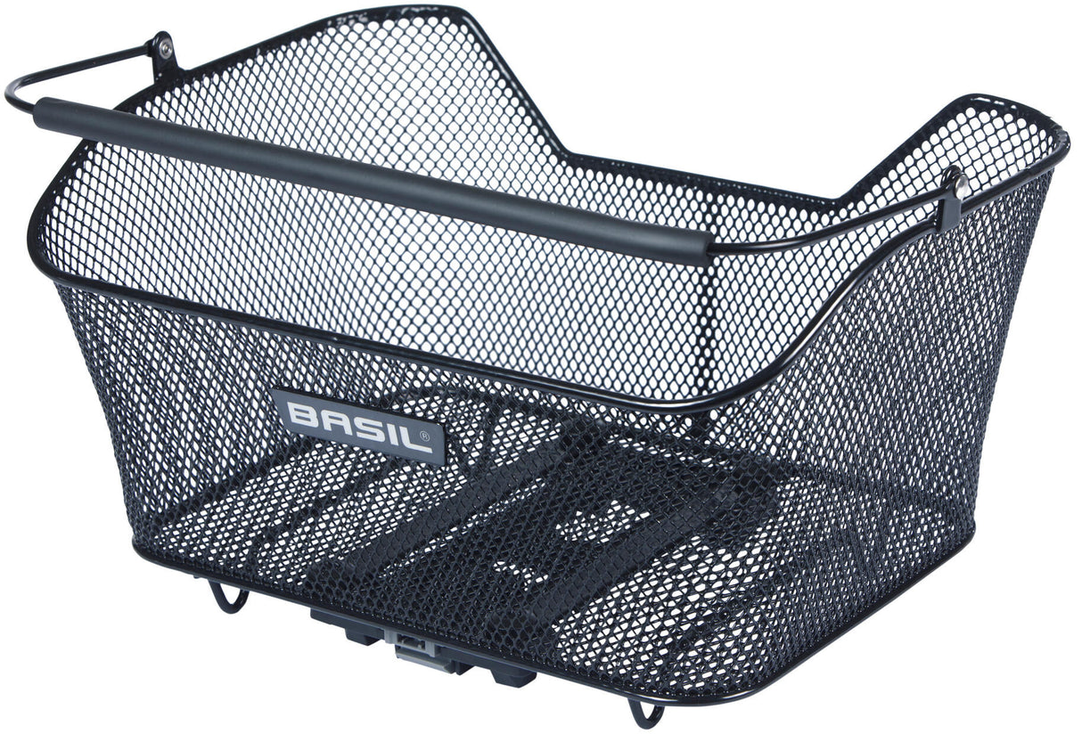 Basil bicycle basket base m with target mounting 14 liters 25 x 33 x 17 cm - black