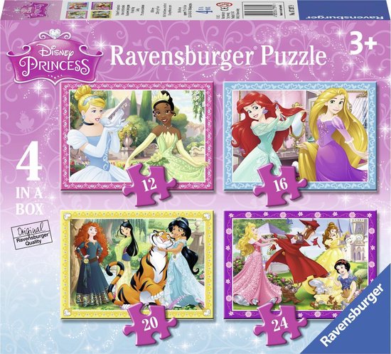 Cluiche Líne Ravensburger - Puzal Banphrionsa 4in1