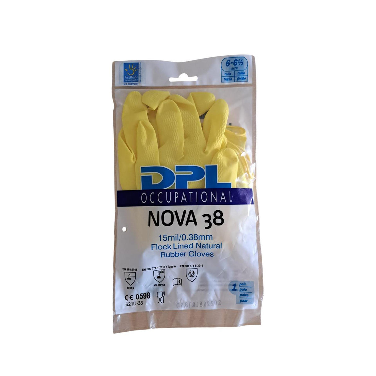 Huishoudhandschoenen latex maat s