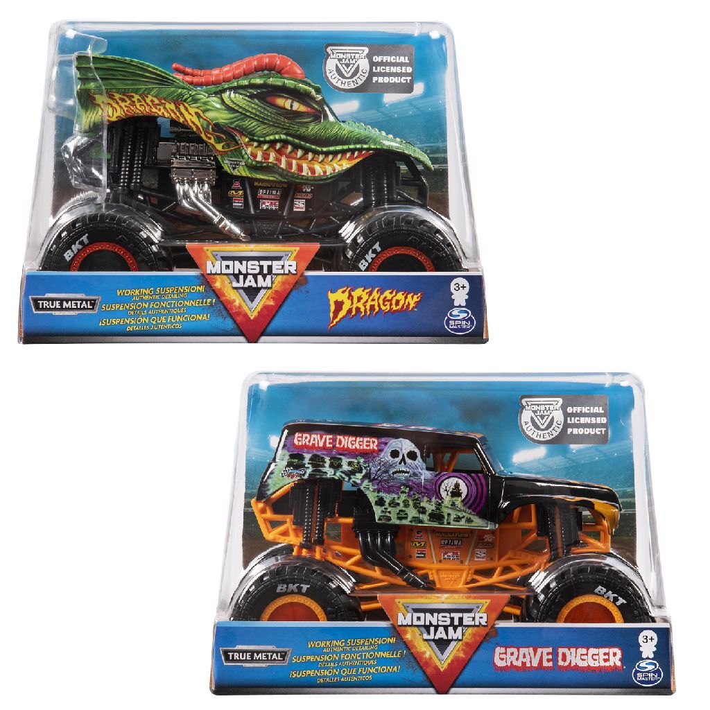 Spinmaster Monster Jam Die-cast Monster Truck 1:24 Assorted