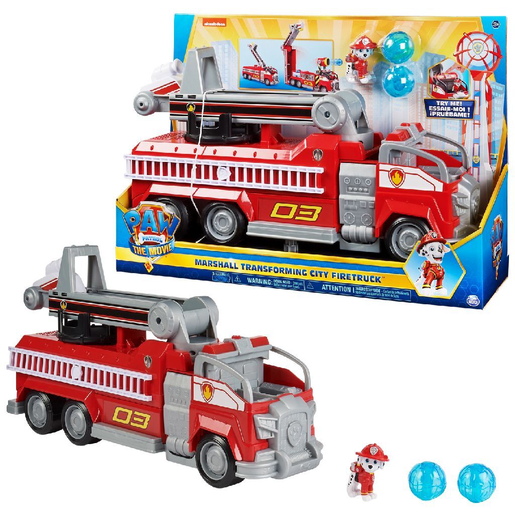 Paw patrol the movie transformerende brandweerwagen van marshall