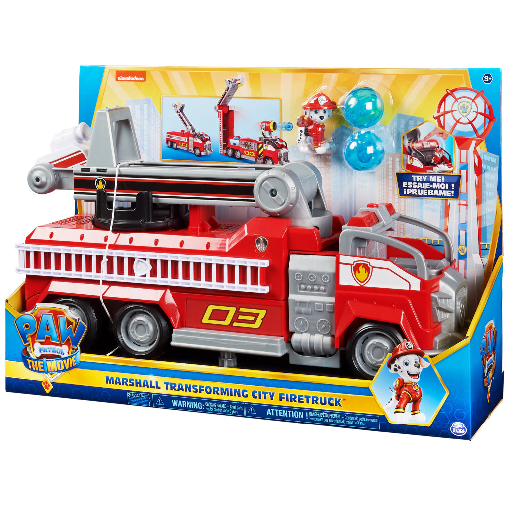 Paw patrol the movie transformerende brandweerwagen van marshall