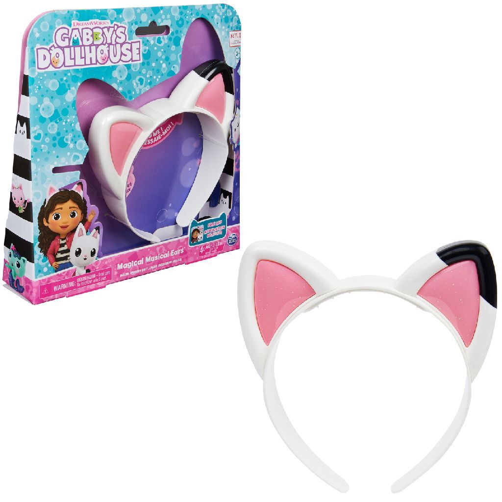 Spinmaster Gabby's Dollhouse's Gabby's Magic Musical Cat Ears Musical