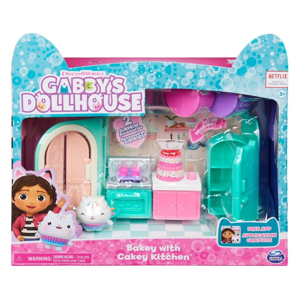 Gabby's Dollhouse Gabby # 039; Shouse Shouse Bakey avec cuisine pâteuse