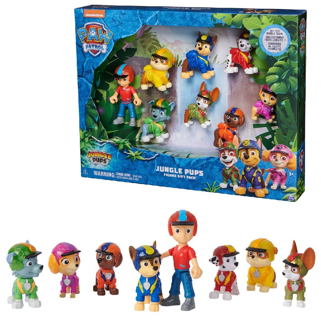 Spinmaster Paw Patrol Jungle Pups Figures 8-piece