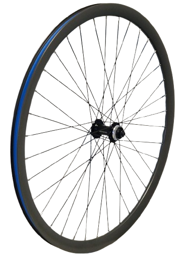 KGZ sprednje kolo 28 palcev (622) govori o izpadih Black Rim Grey Centerlock
