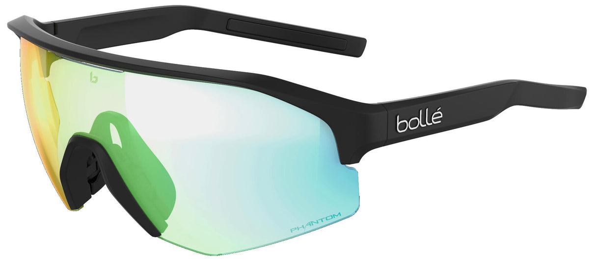 Bollé sports glasses lightshifter glasses lightshift. black matte green lens
