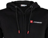 Conway sweater jas met capuchon logoline hooded sweatjacket logoline size l black