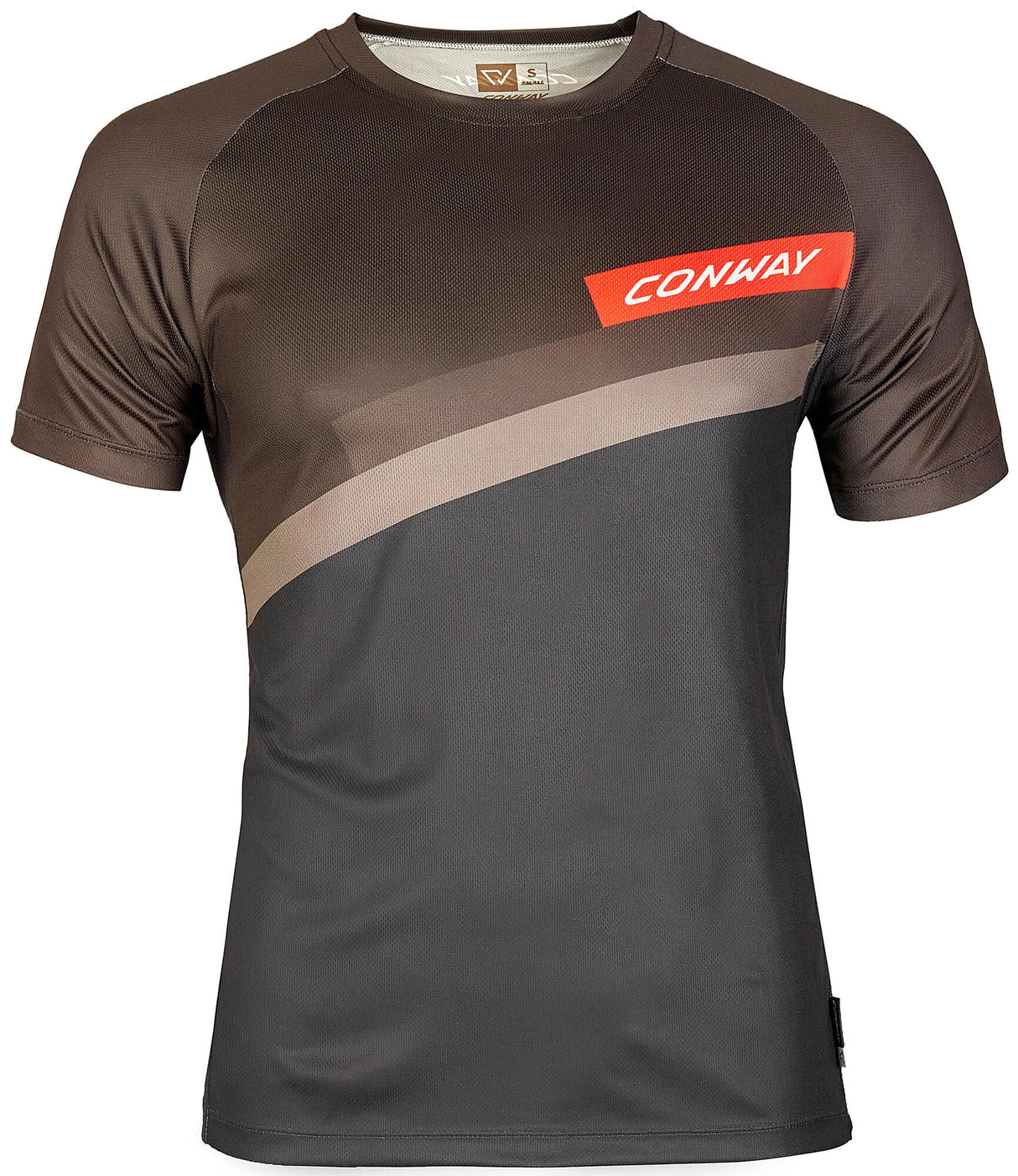 Conway shirt met korte mouwen ride tee ss t-shirt ride tee ss l black grey