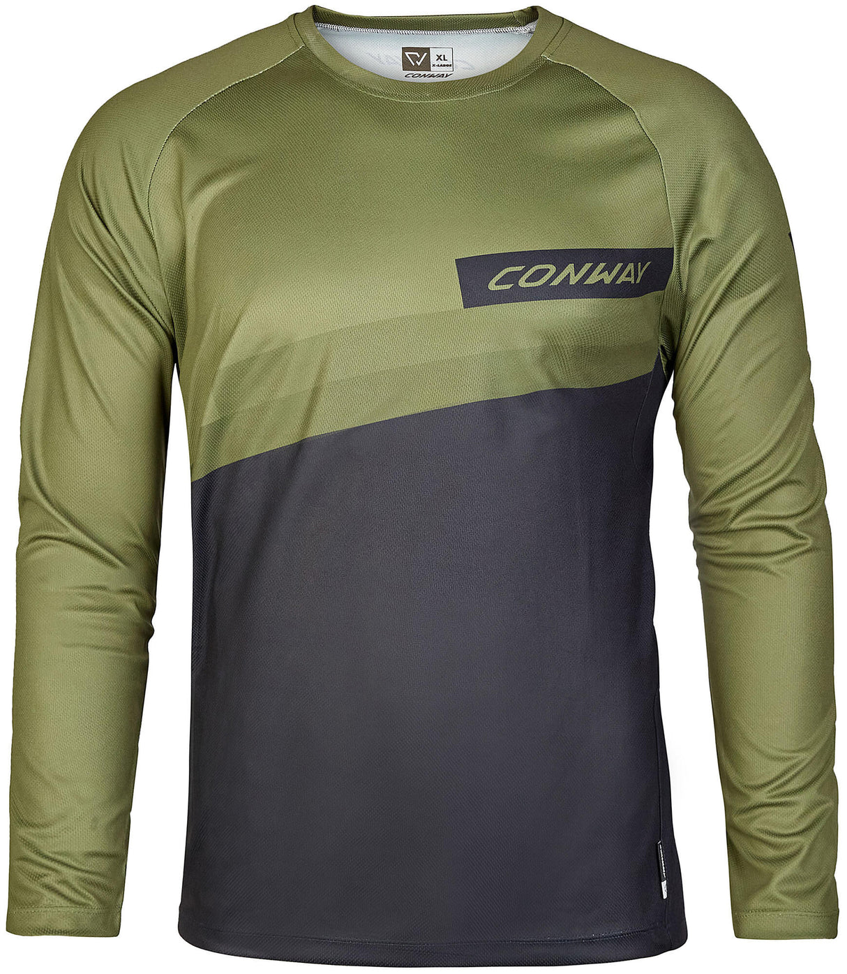 Conway shirt met lange mouwen ride tee ls jersey ride tee ls m moss black