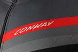 Conway short sleeve shirt active jersey full zip ss jersey act.full zip ss l gray black