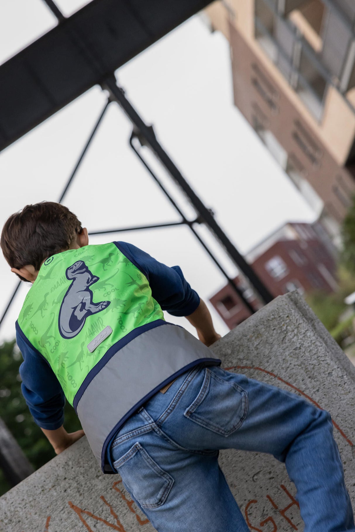 Wowow reflecterend vest zippy jacket green reflective children zippy green gr. s