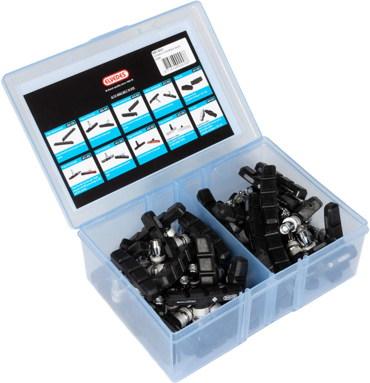 Brake pads V-Brake 60 mm black 25 pieces