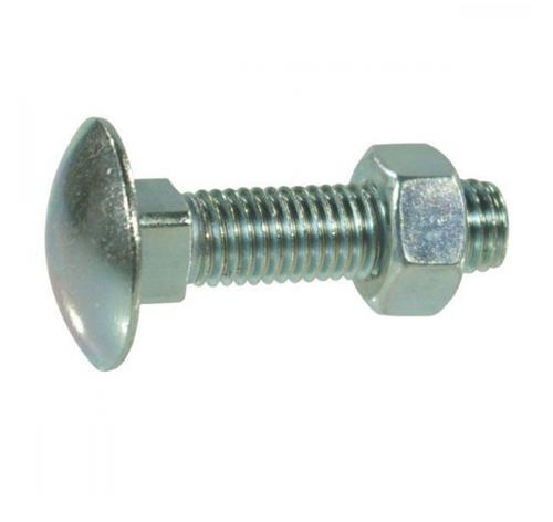 Carriage bolt 4.6 m12x150 d603 555 elvz | 25 pieces