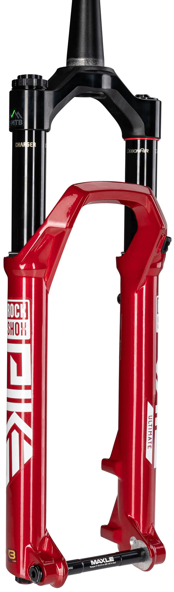 Rockshox verende voorvork pike ultimate rc2 27,5 + 29 sus.fork rs pike ult. rc2 27,5 boost red 120mm