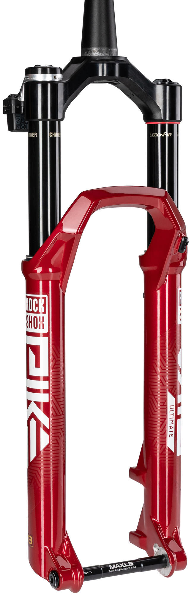 Rockshox verende voorvork pike ultimate flight attendant 27,5 + 29 boost rs suspension fork pike u 29 140mm 44off red