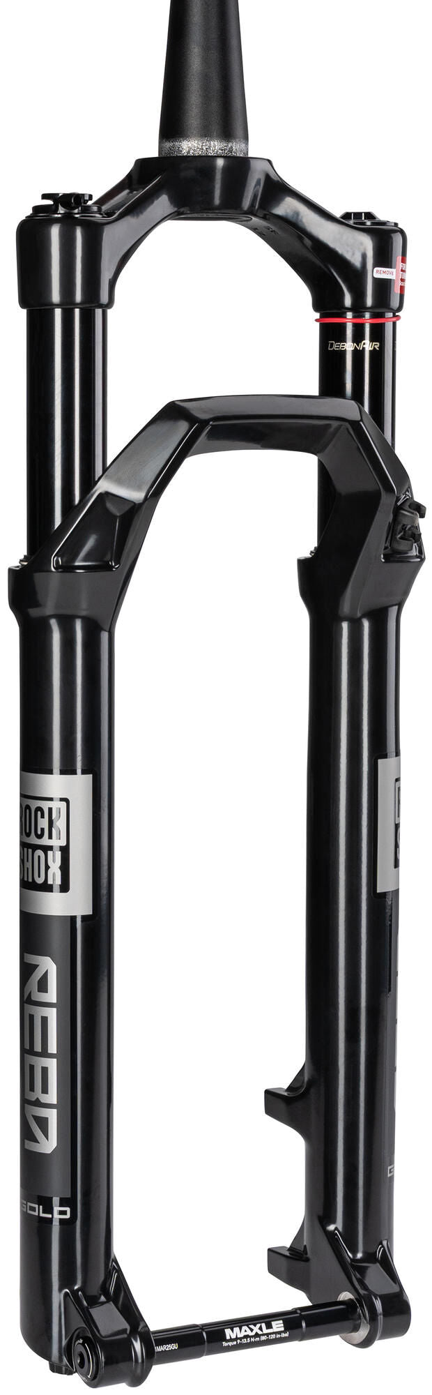 Rockshox verende voorvork reba gold isolator rl 27,5 + 29 booster rs suspension fork reba g 29 110mm 2p rmt 44 black