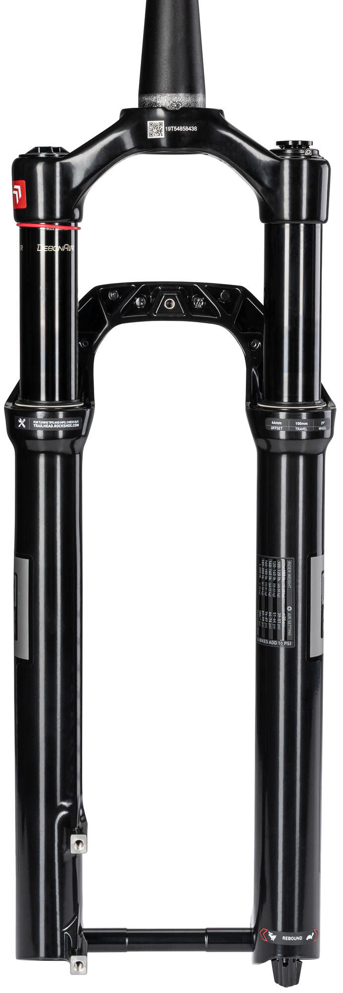 Rockshox verende voorvork reba gold isolator rl 27,5 + 29 booster rs suspension fork reba g 29 110mm 2p rmt 44 black