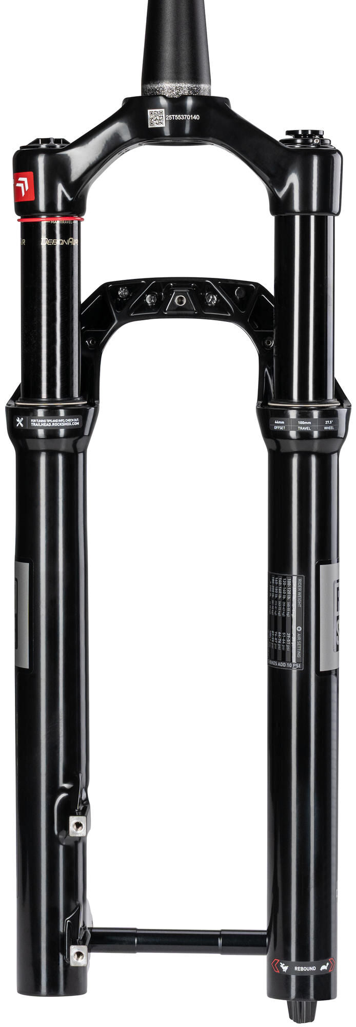 Rockshox verende voorvork reba gold isolator 2p 27,5 booster rs suspension fork reba g 27 100mm 2p rmt 44 black