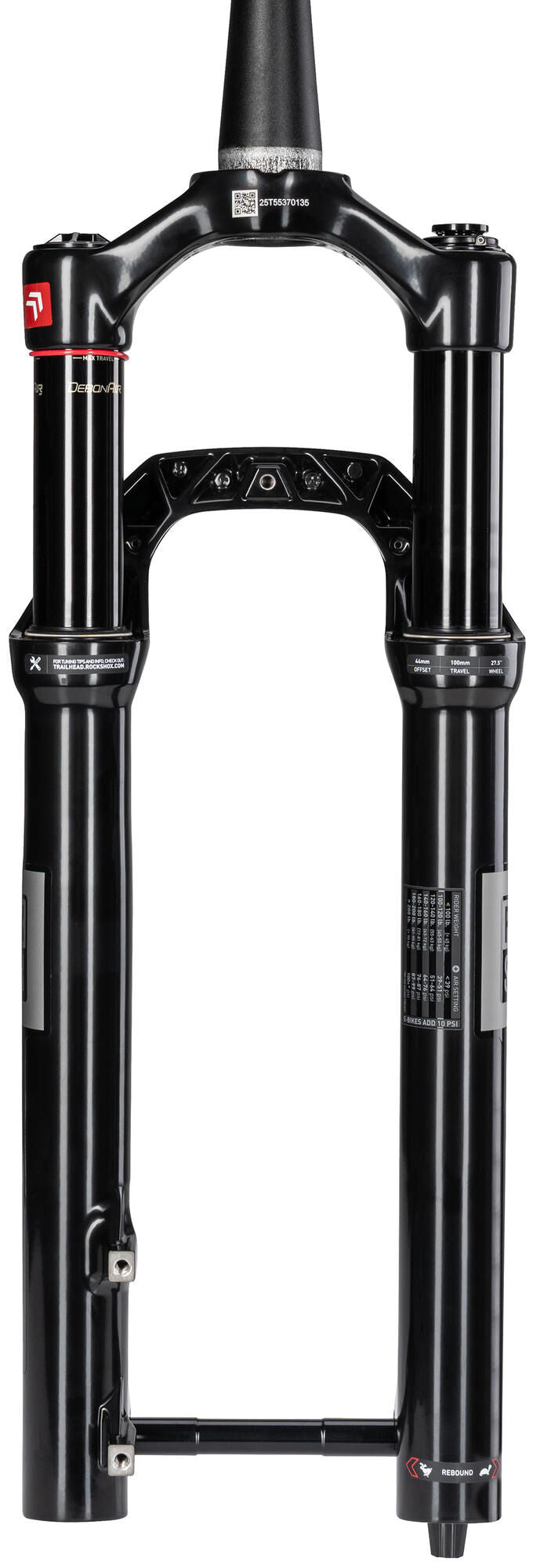 Rockshox verende voorvork reba gold isolator 3p 27,5 booster rs suspension fork reba g 27 110mm 3p rmt 44 black