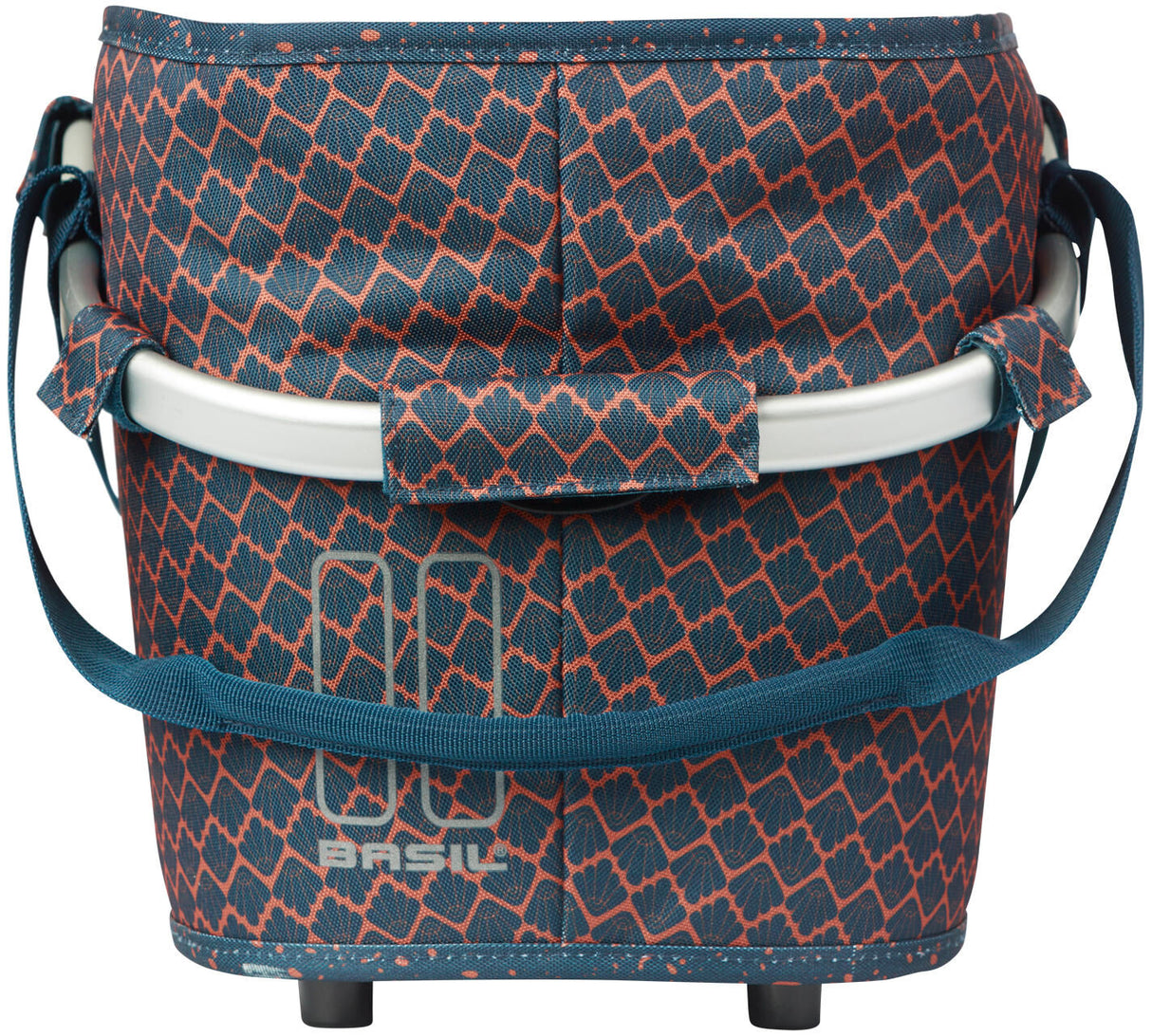 Basil Bicycle basket Flair Carry All rear basket with Mik Fixing 38 x 21 x 27 cm - Navy Blue