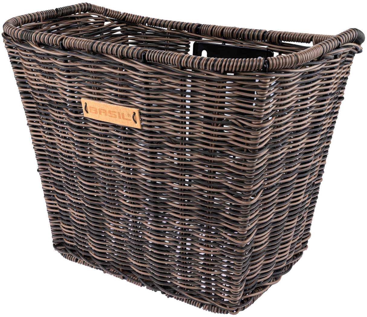 Basil Bremen Rattan Look FM - Bicycle basket - First - Including Basil FM STUD PROPER - Brown