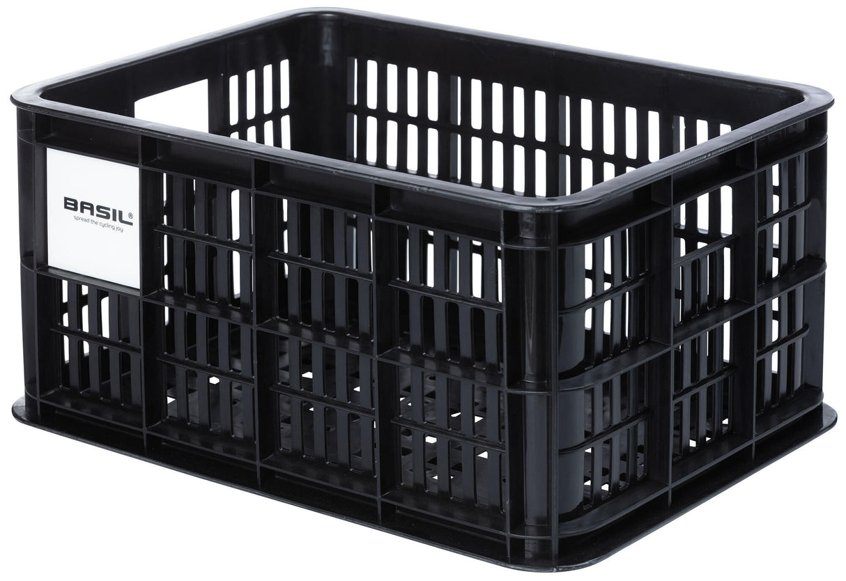 Basil Fietskrat S - kicsi - 17,5 liter - fekete