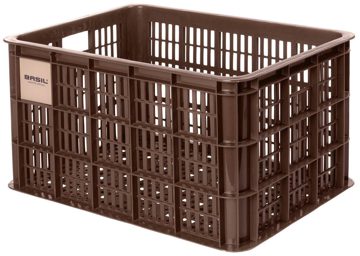 Bazalková prepravka na bicykel L - veľká - 40 litrov - hnedá