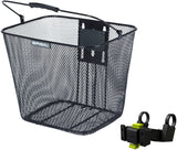 Basil Bicycle basket Bilbao KF Fixing Including Sterior Bend holder 26 x 22 x 27 cm - Black