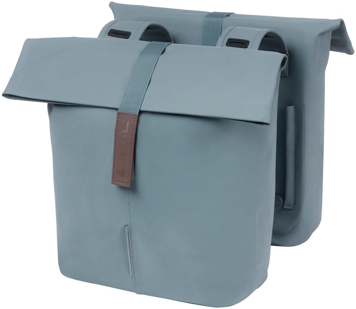 Basil Tas City Double Vegan Leather | Graphite Blue