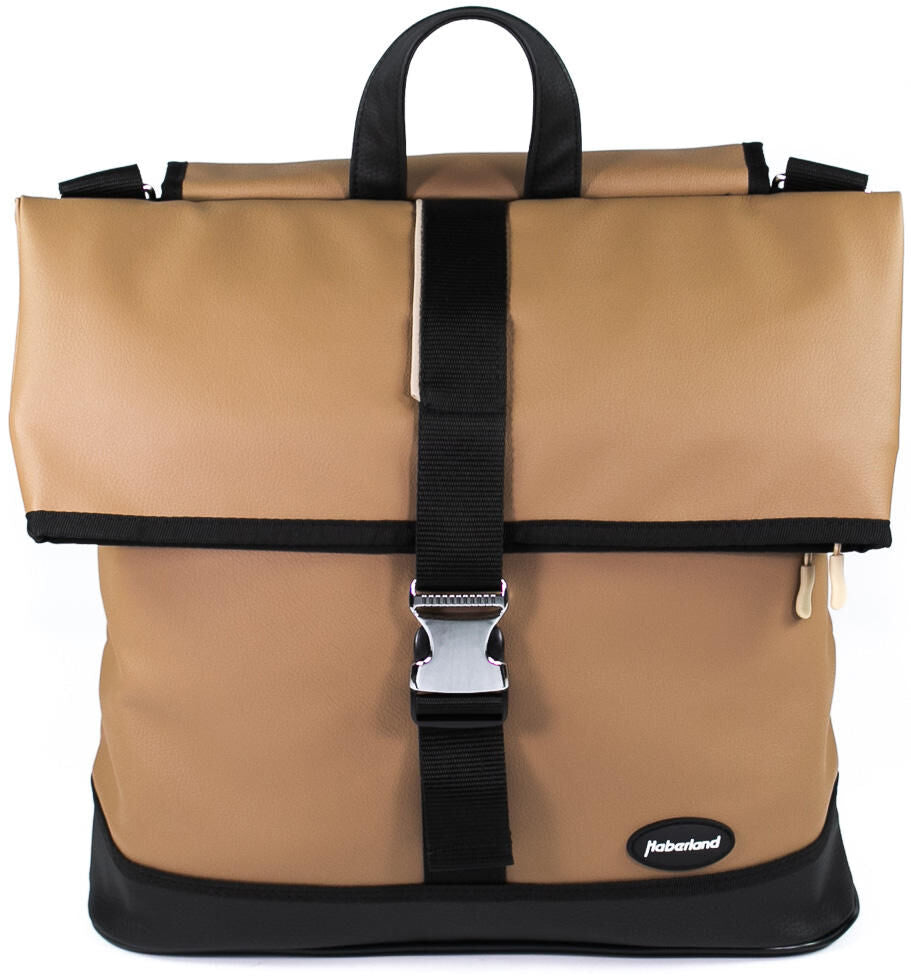 Haberland pakaftas melan i single bag melan i beige
